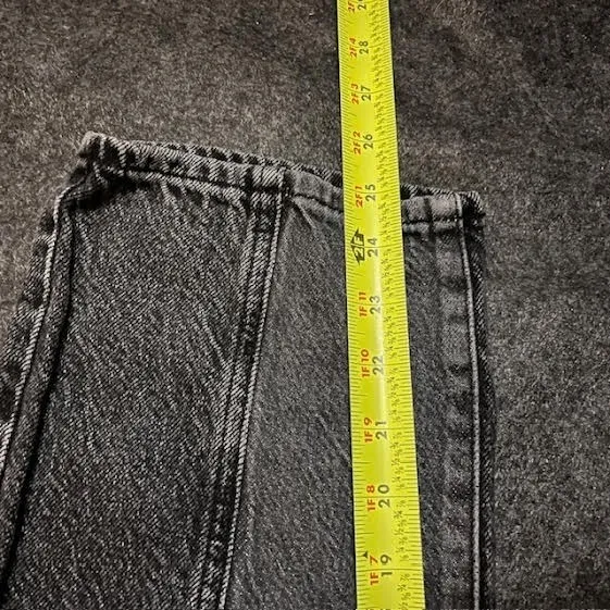 PacSun Women's‎ High Rise Straight Leg Jeans Size 30 Gray Wash Block Denim - Image 7
