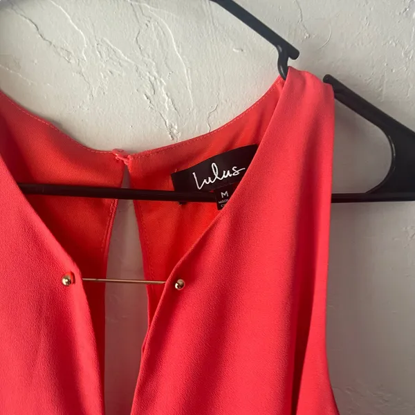 Lulu's Women's Size‎ Medium Pink Coral Near Or Bar Shift Dress - Image 8