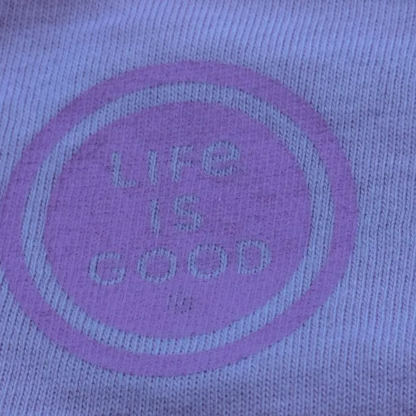 Life is Good Women’s XL Pink Super Heroes Wear Scrubs V-Neck T-Shirt - Image 6
