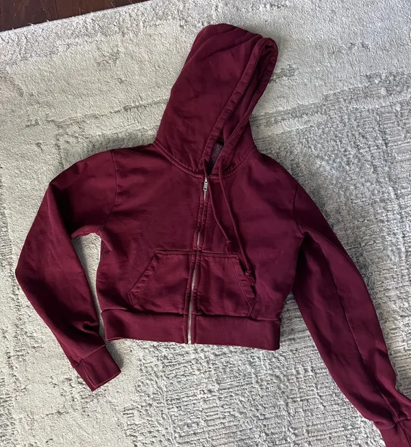 Brandy Melville Jacket Zip-Up Cropped - Image 2