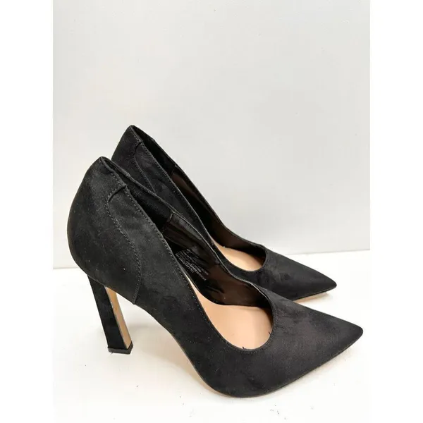 Abound Black Faux Suede Pointed Toe Pumps‎ Heels Size 5.5M - Image 4