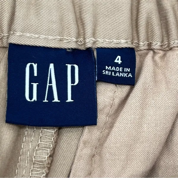 GAP Women's 6 Pocket Tan 100% Cotton Cargo Pants Double Belt-Size 4 - Image 8