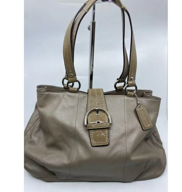 COACH Medium/ Large Leather Brown Shoulder Bag - Image 15