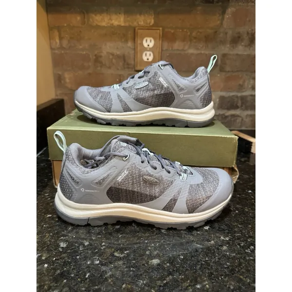 Keen Women's Terradora II Waterproof Hiking Shoes, Steel Gray/Ocean Wave Size 7 - Image 2