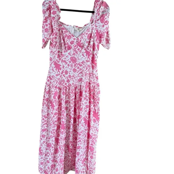 Entro Floral Blush Midi Dress - Image 8