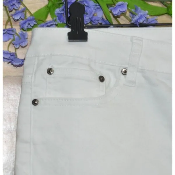 Needle & Cloth Ladies White Denim Jeans Size 14 Slim Boot-Cut Stretch Casual - Image 3