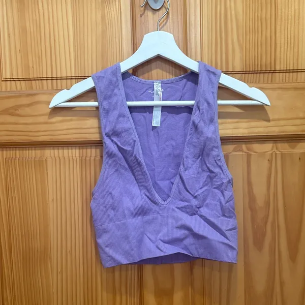 Urban Outfitters Out From Under Size Medium Purple Cropped Bra Top. - Image 2