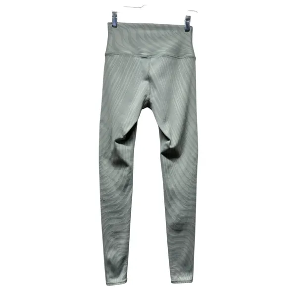 Alo Yoga High Waist Airbrush Leggings Pistachio Waves Green Size S Athletic - Image 2