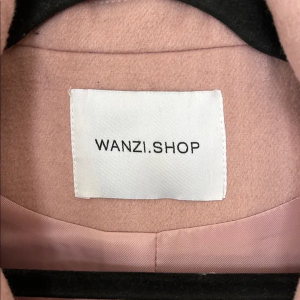 Pink Double Breasted Pea Coat Winter‎ Small - Image 3