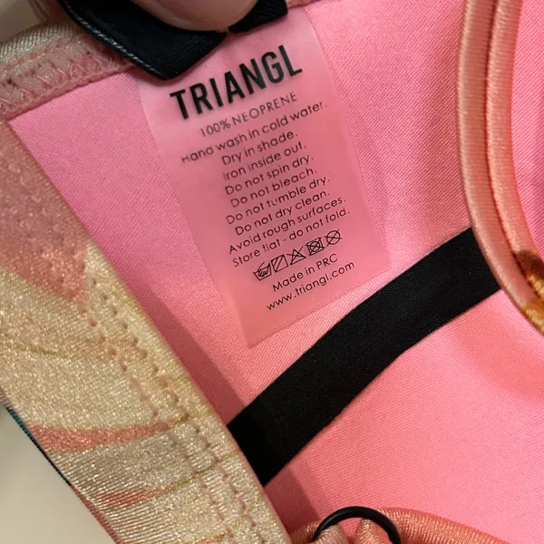 Triangl Delilah Fiore Rosa Neoprene Bikini Top - Image 4