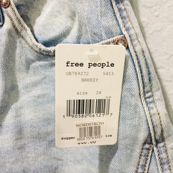 Free People Denim Distressed Skirt Size 26 - Image 3