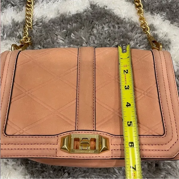 Rebecca Minkoff Pink Nubuck Love Purse - Image 5