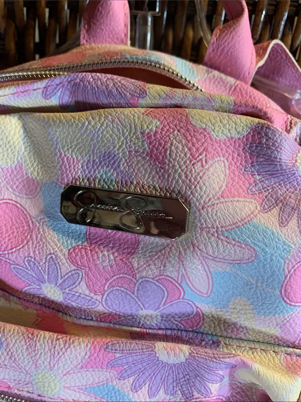 Jessica Simpson Floral Backpack Purse - Image 2