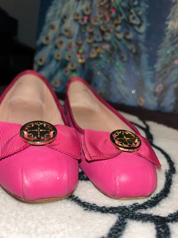 Kate Spade Size 6 Women's Pink Bow Ballet Flats - Image 2