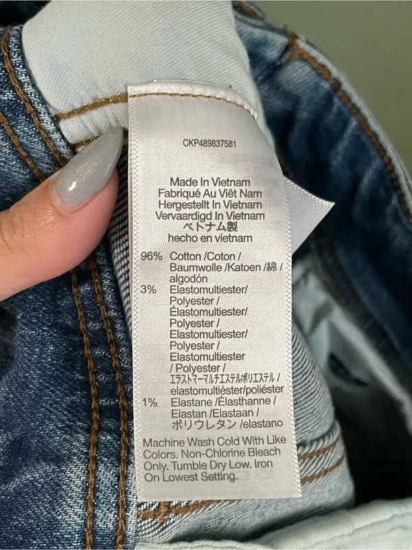 Madewell Tapered Denim Trousers Size 27 Calvert Wash Comfort Stretch High Rise - Image 13