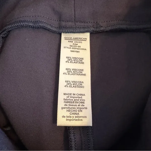 Good American Navy The Ponte Boss Pant Size 2 Medium business casual work office - Image 8