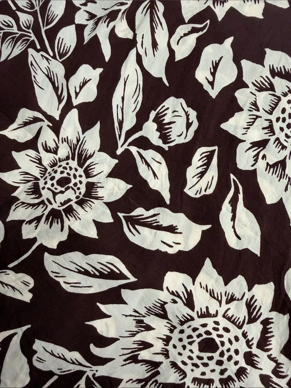 Flawed Theory 100% silk floral dress‎ lightweight dress v neck button sleeveless - Image 9