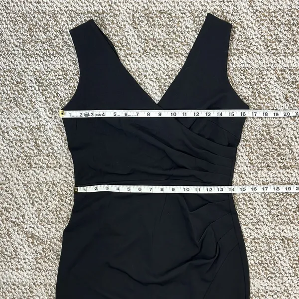 Black V-Neck Sleeveless Maxi Dress with Side Slit - Image 13