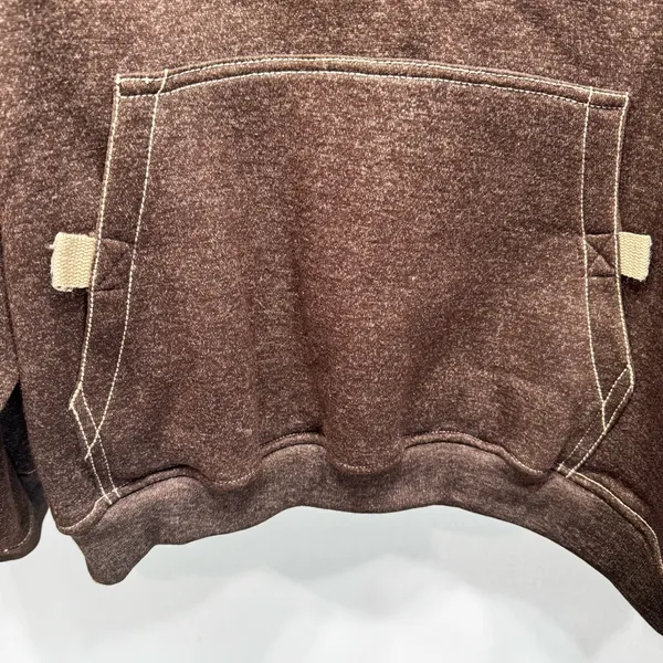 Bobbi Ling Brown Oversized Hoodie Comfy Athleisure Streetwear Grunge - Image 3