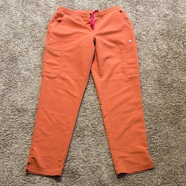 Figs‎ Women's Terracotta Yola Skinny Straight Leg Scrub Pants Medium - Image 2