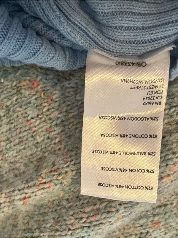 Urban Outfitters Light Blue Ribbed Knit Dress Size XL - Image 7