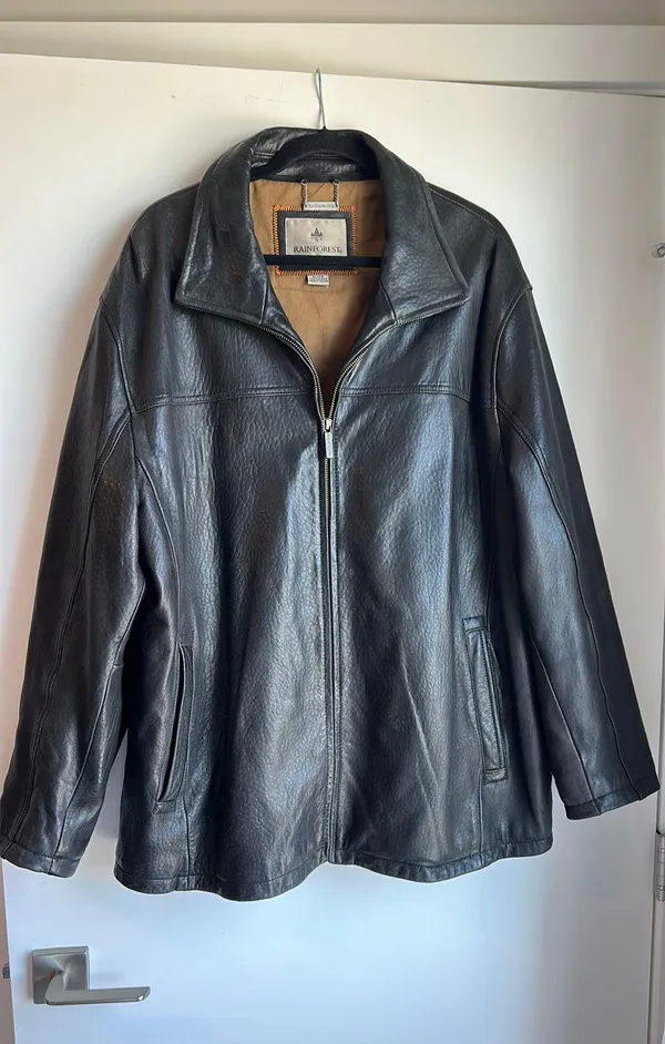 Vintage Genuine leather Jacket Black Size XL - Image 3