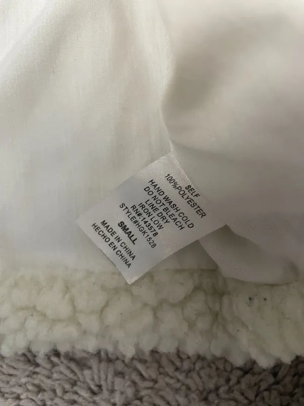Naked Wardrobe Cropped Sherpa Jacket - Image 4