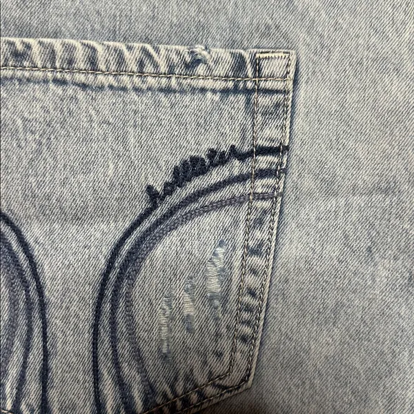 Hollister Limited Edition 25 Years Of Hollister Denim Micro Mini Skort NWT - Image 5