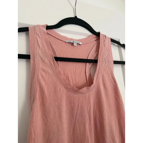$75 Cotton Citizen Mykonos Supima Cotton Blend Racer Tank Top - Small - Image 3