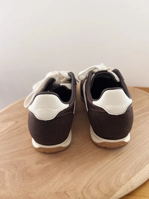 No Boundaries Brown and White Women's Sneakers - Image 5