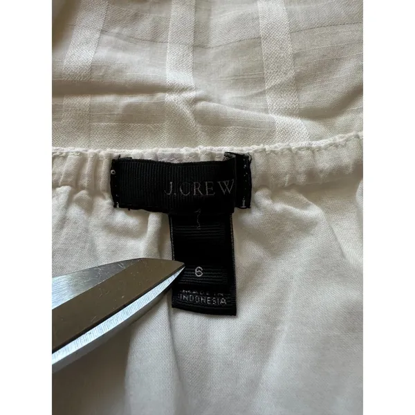 J.Crew Pintuck mini dress in cotton poplin White 6 - Image 6
