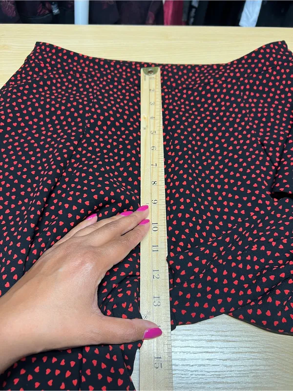 Whistles Mari‎ Heart Print Wide-Leg Pants Size 8 - Image 15