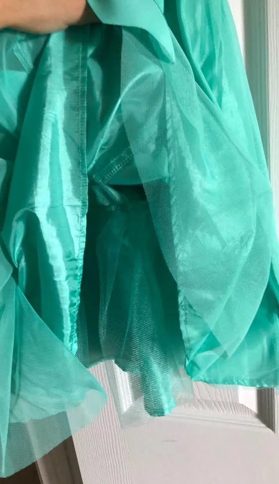 Teal Dress Blue Size 2 - Image 4
