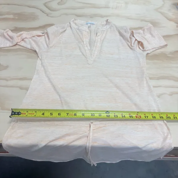 Eberjey Loungewear Pajama Cropped‎ Sleeve Mini Dress Tunic Lightweight Small - Image 9