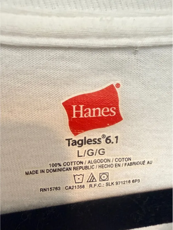 Hanes Women's Large White Soccer Mom Graphic T-Shirt Cotton - Image 3