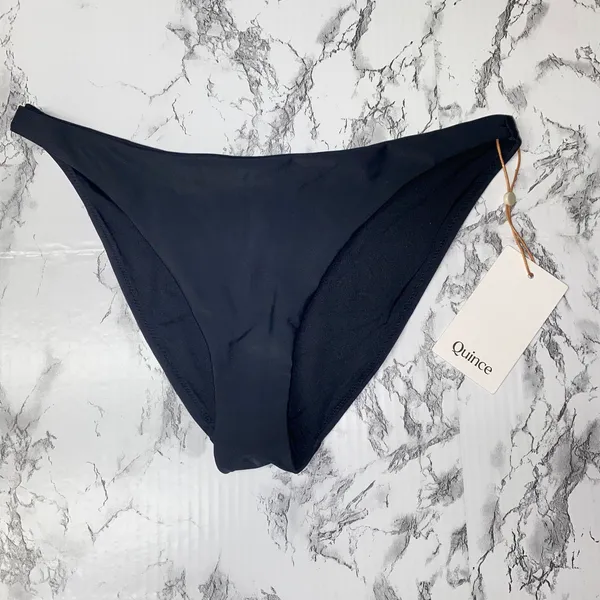 NWT Quince Black Italian High-Leg Bikini Swim Bathing Suit Bottom Womens Size XS - Image 3