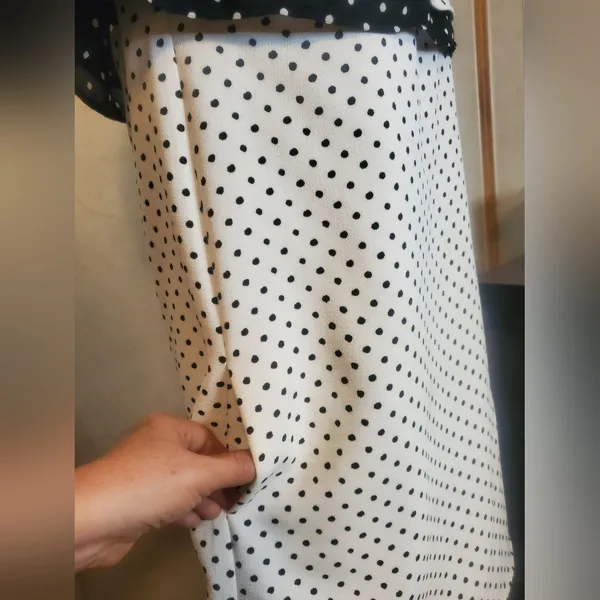 ZARA Collection Polka Dot Off-Shoulder Mini Dress Size: XS - Image 3