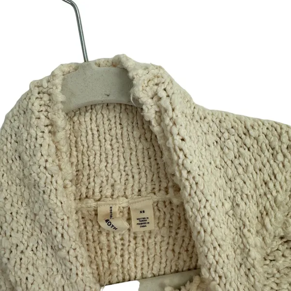 Moth Anthropologie Juliette Cream Turtleneck Chunky Knit Sweater Womens‎ XS - Image 4