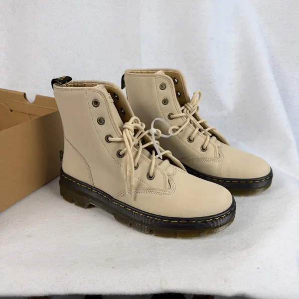 Dr. Martens Charlee Chukka Boots Parchment Beige Milled Nubuck Women US‎ 10 UK 8 - Image 8