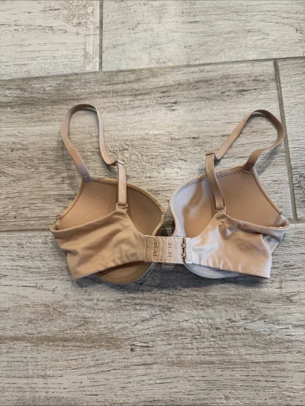 Calvin Klein Nude Padded T-Shirt Bra 32C - Image 3