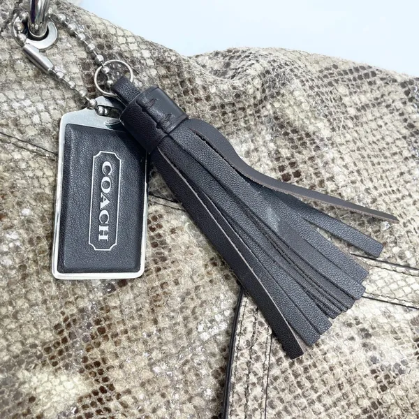 Coach Park Python Hobo Shoulder Bag F24383 Quiet Luxury Statement Elevated‎ Glam - Image 8