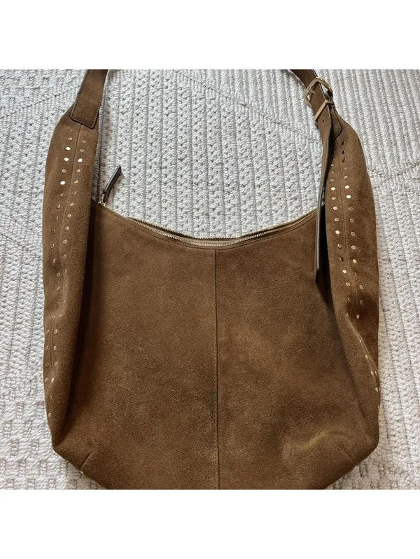 Madewell Essential Curve Shoulder Bag in Aged Cognac - Image 4