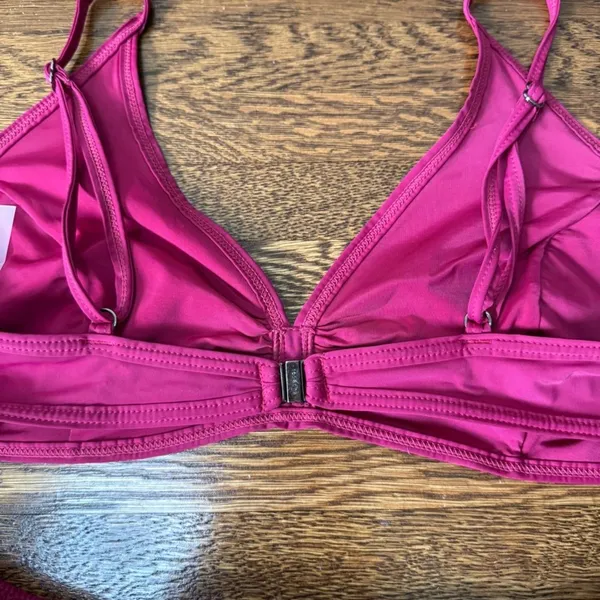 Rosa Cha Magenta High Waist‎ Bikini Set Size Large - Image 5
