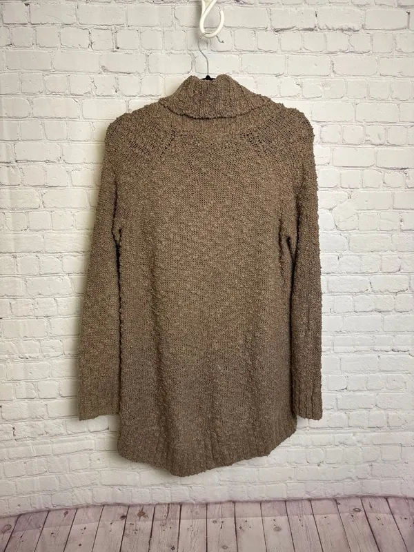 Moth Anthropologie cowl neck brown knitted sweater boho western small - Image 6