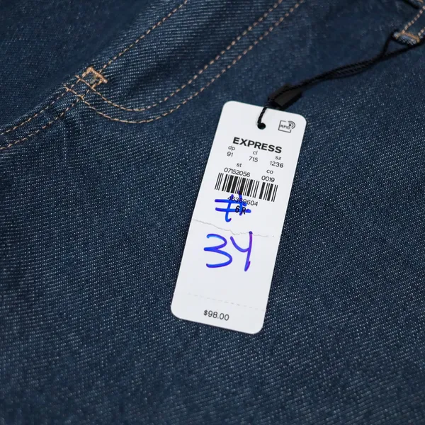 Express 70s Flare Jeans Womens 6R Dark Wash Mid Rise Conscious‎ Edit NWT $98 - Image 6