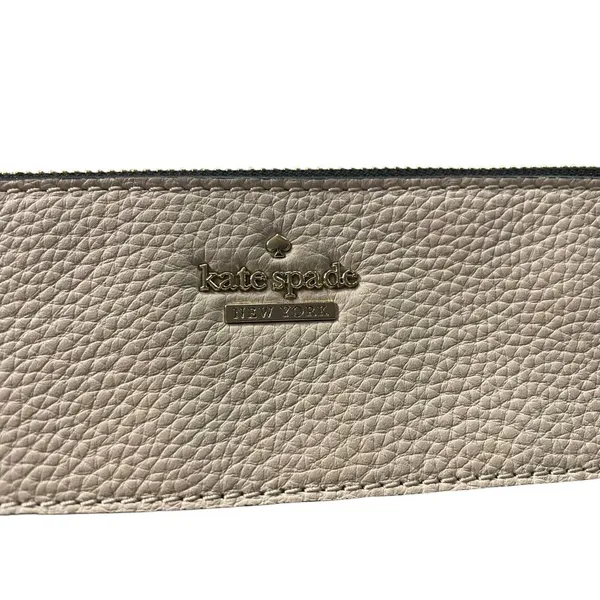 Kate Spade New York Clutch Used Leather Black Beige - Image 5