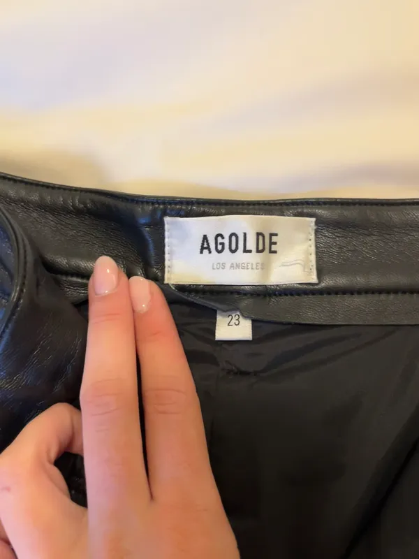 AGOLDE Leather Pants - Image 2