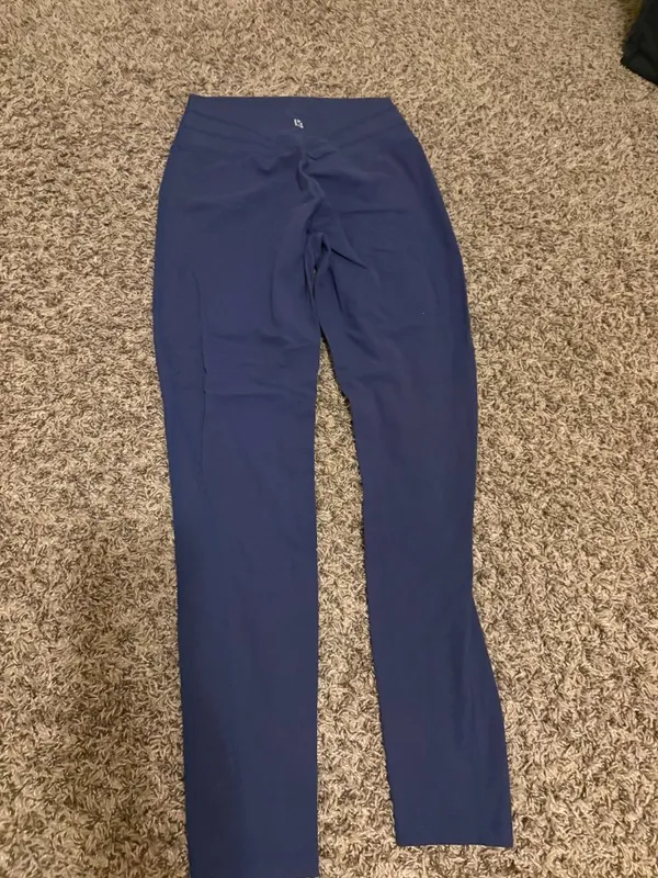 Buff Bunny Collection Leggings Medium Solid Blue Ankle Length Nylon Blend - Image 2