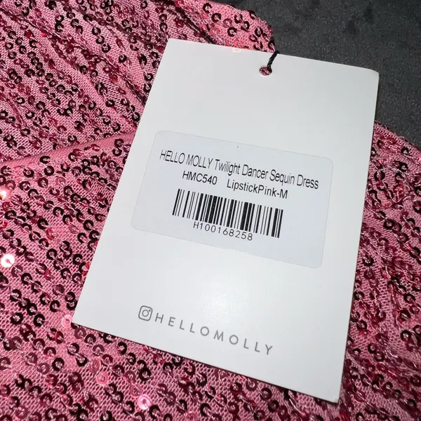Hello Molly Twilight Dancer Sequin Dress in Lipstick Pink Size 6 (Medium) NWT - Image 13