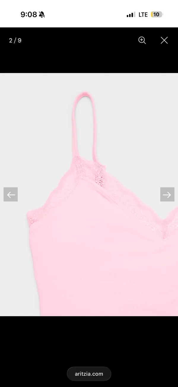Aritzia Original Contour Flirt Camisole Jellybean Pink Size M - Image 6